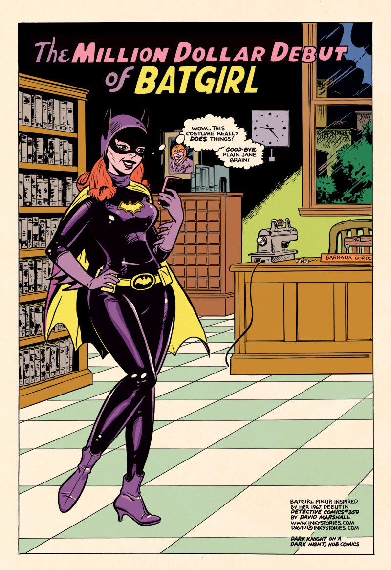 Detective Comics #359 Batman Batgirl Comic Cover 2" x 3" Fridge Locker MAGNET 