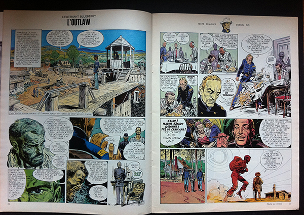 photo of a color Lt. Blueberry page Jean Giraud