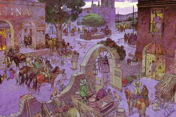 photo of a color Lt. Blueberry page Jean Giraud