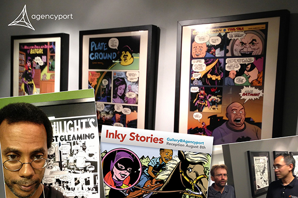 thematic image of my 2013 art exhibit at Agencyport Software, Boston MA