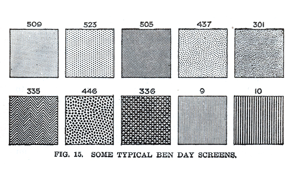 Ben Day screen sampler