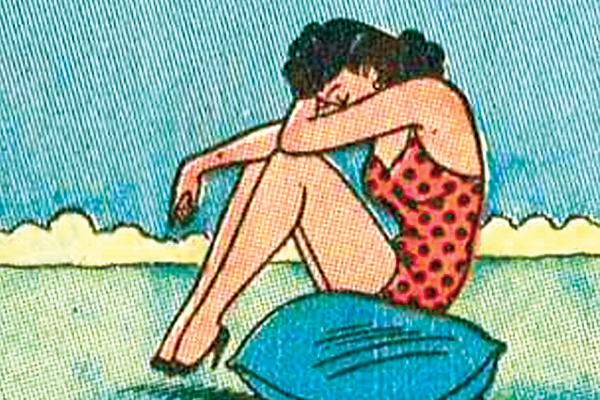 isolated comic book panel with color line screen