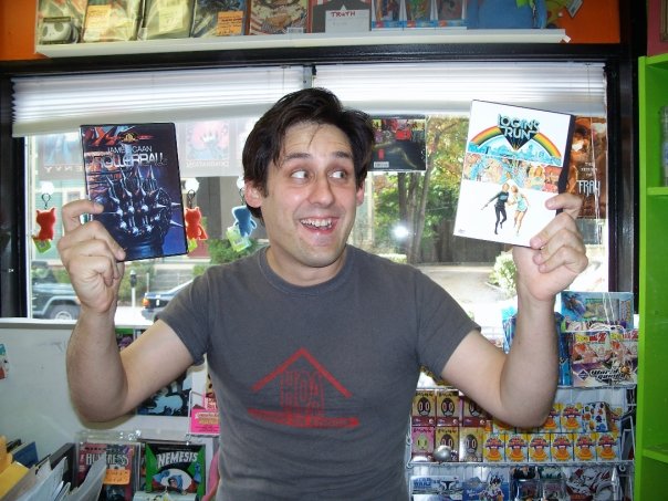 photo of jesse ferrell holding videos