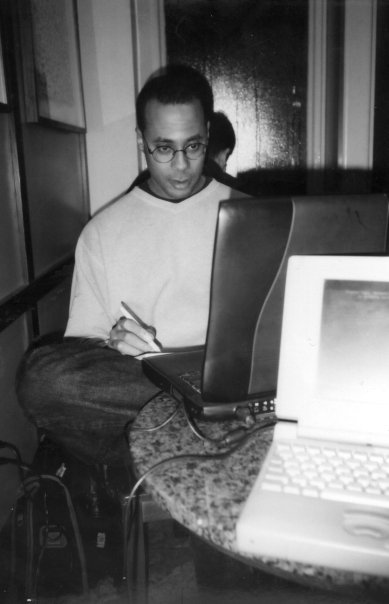 dave with wacom and powerbook g3