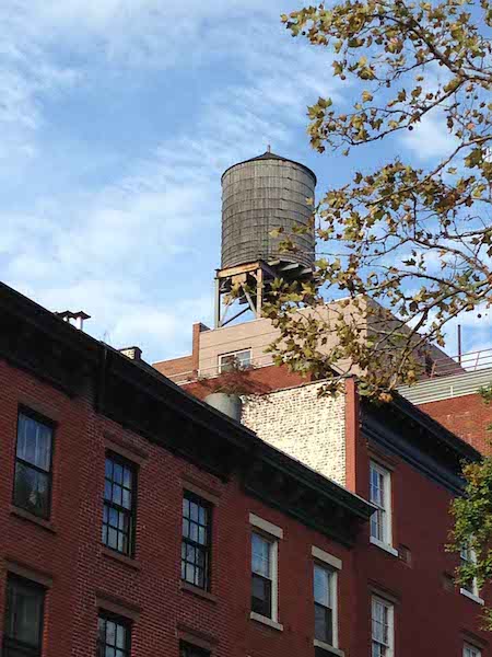 photo of New York City water tower